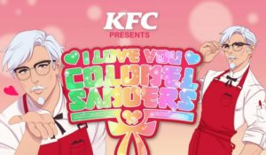 KFC's I Love you colonel sanders